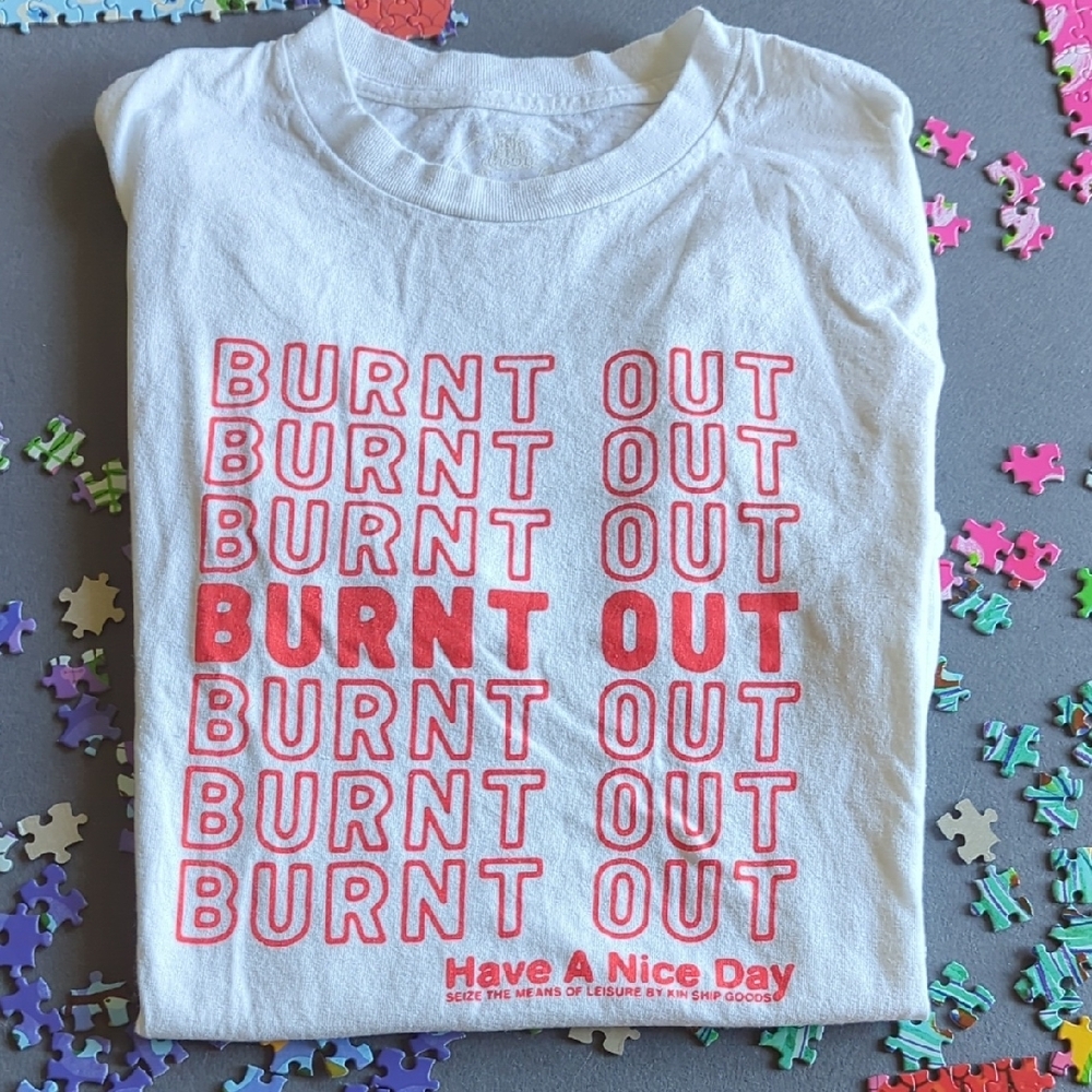 Crisp White and Red Graphic T-Shirt